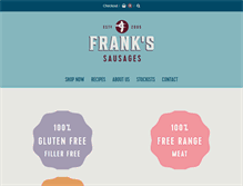 Tablet Screenshot of frankssausages.co.nz